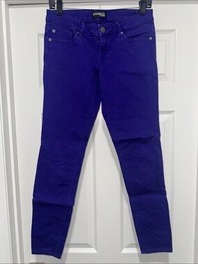 Express Women’s Skinny Jeans in Vibrant Deep Purple
